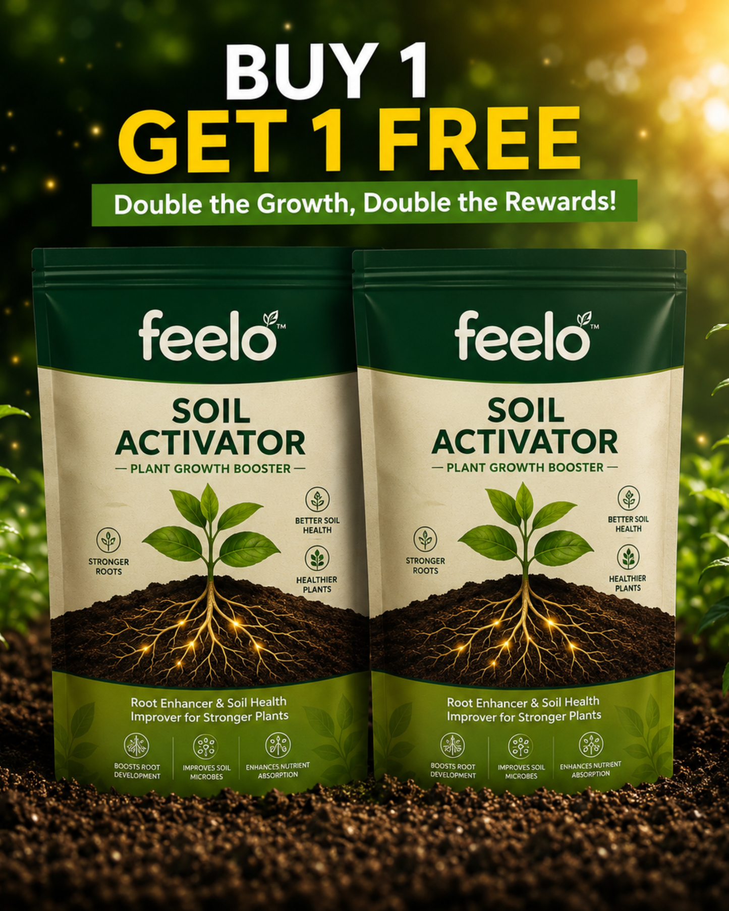 Feelo Soil Activator Nourish Soil Grow Stronger Plants