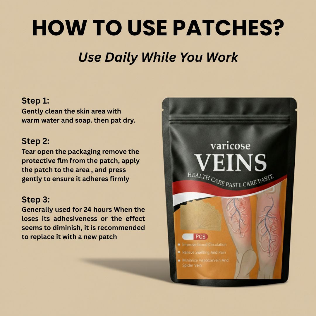 Feelo Varicose Vein Relief Patches –(Pack of 10) BUY 1 GET 1 FREE